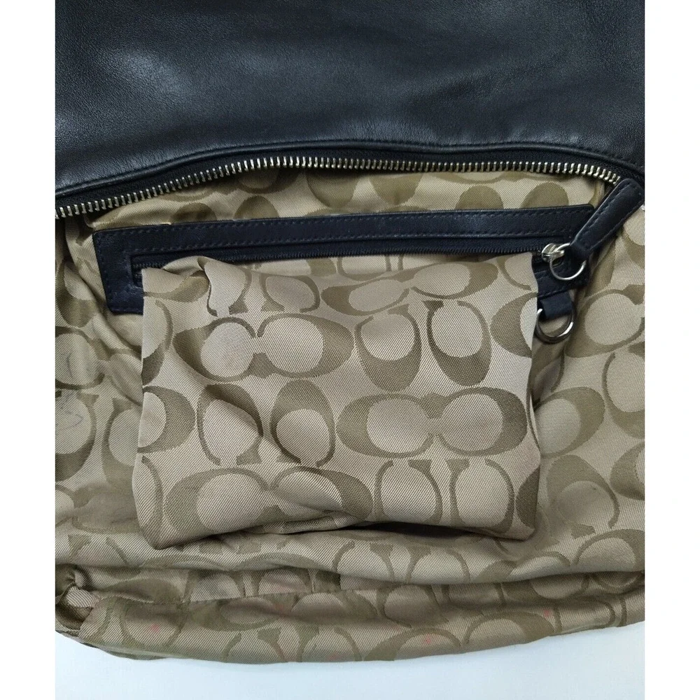 Coach Legacy Black Leather Zip Closure Convertible Crossbody Shoulder Bag - VTG